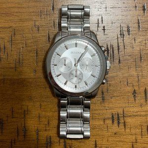 BULOVA Men's Silver Watch